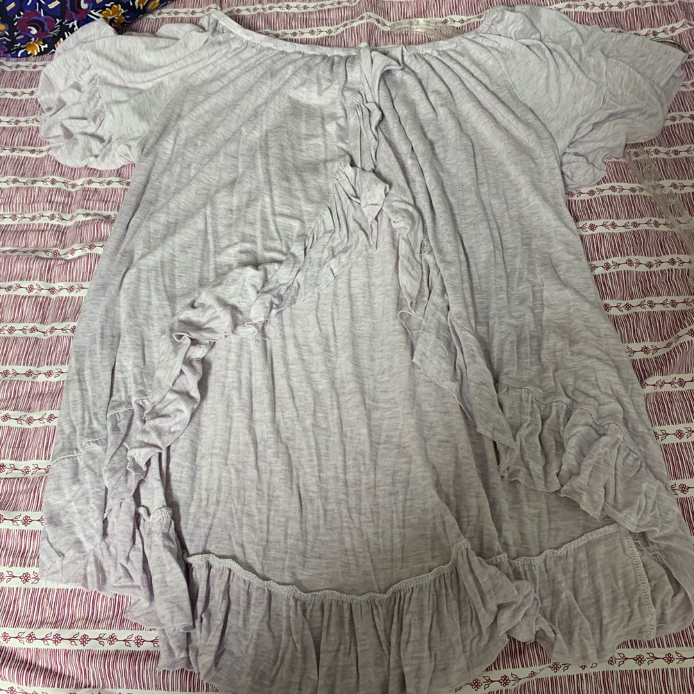 Cute off the shoulder top with open back